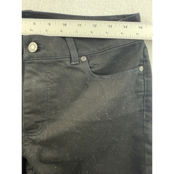 Talbots Curvy Crop Pants Black Size 8 Women's Stretch Denim - Picture 8 of 9